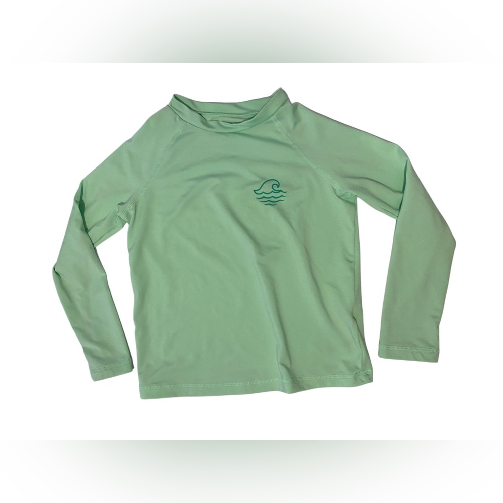 Boys’ art class Long Sleeve Snappy Wave Pull Over Rash Guard Top Swim Shirt
